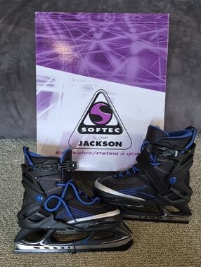 Women's Black and Blue Recreational Ice Skates